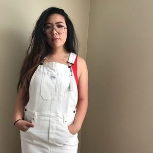 Calvin Klein BRAND NEW white dress overalls